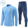 Manchester City Felpe da Allenamento Quarto-Zip 2024-25 Blu per Bambino